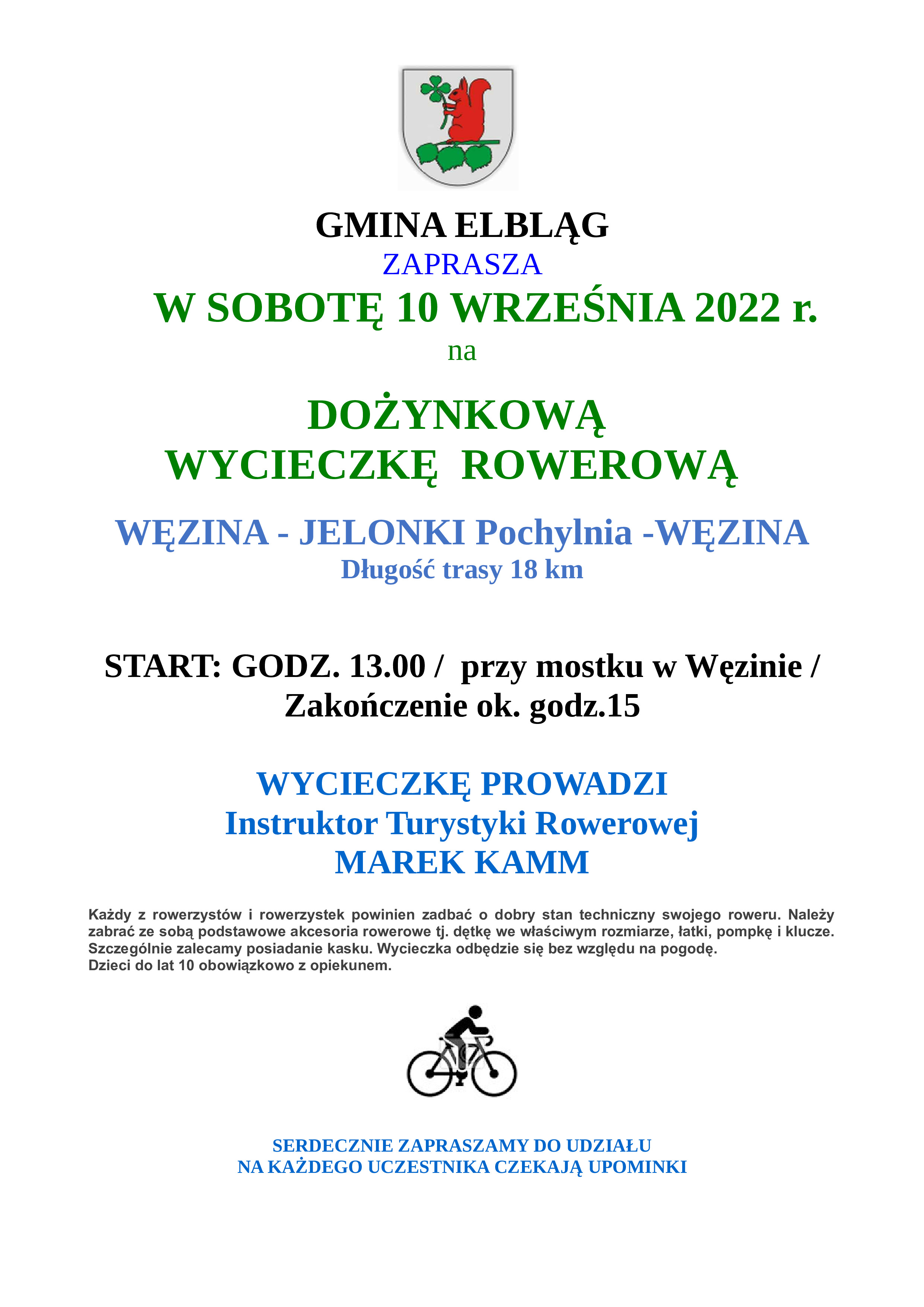 Dożynkowa wycieczka rowerowa